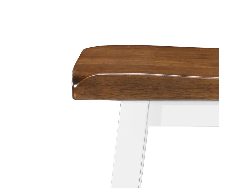 Table de bar et tabouret 3 pcs Bois massif