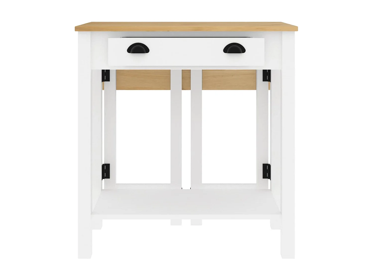 3-delige Barset massief grenenhout wit