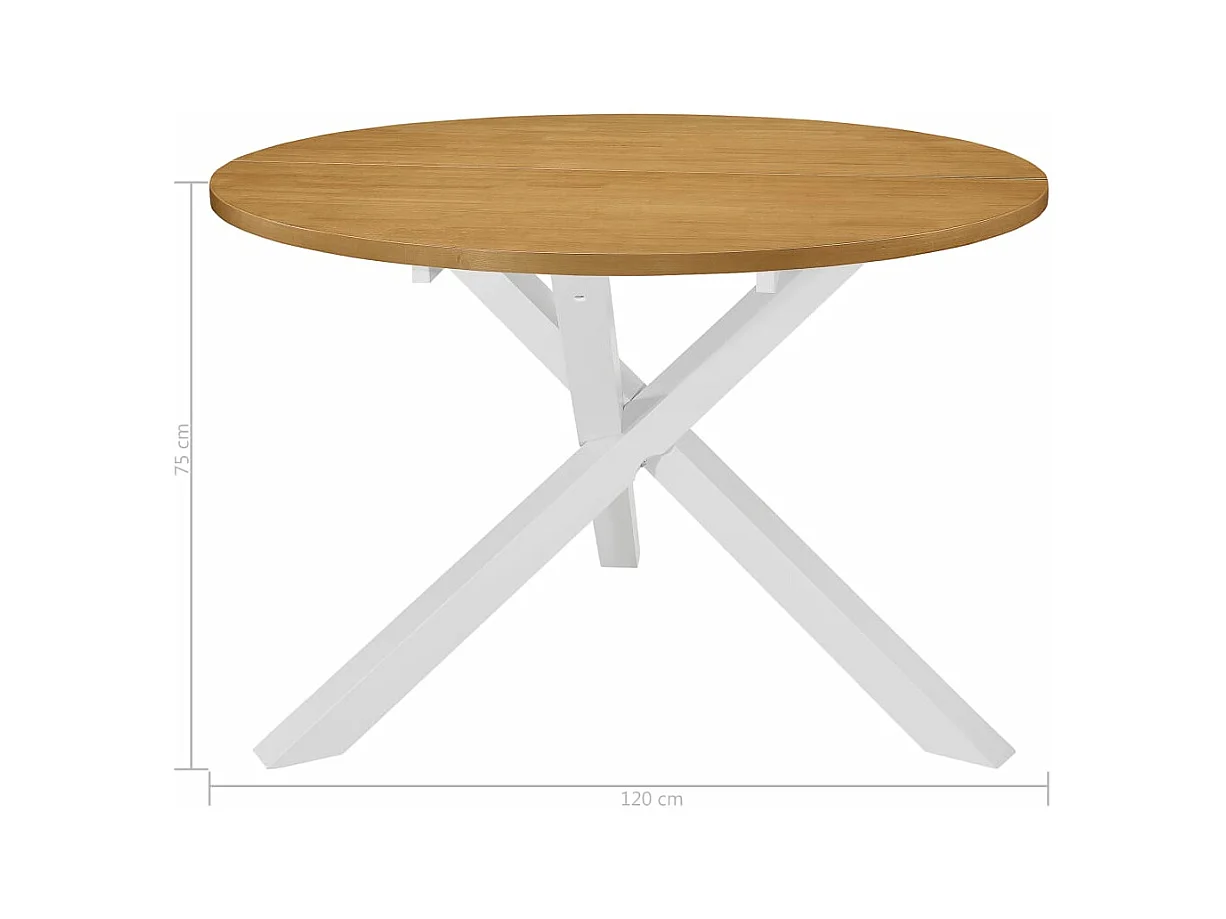 Set per Sala da Pranzo 5 pz in MDF Bianco