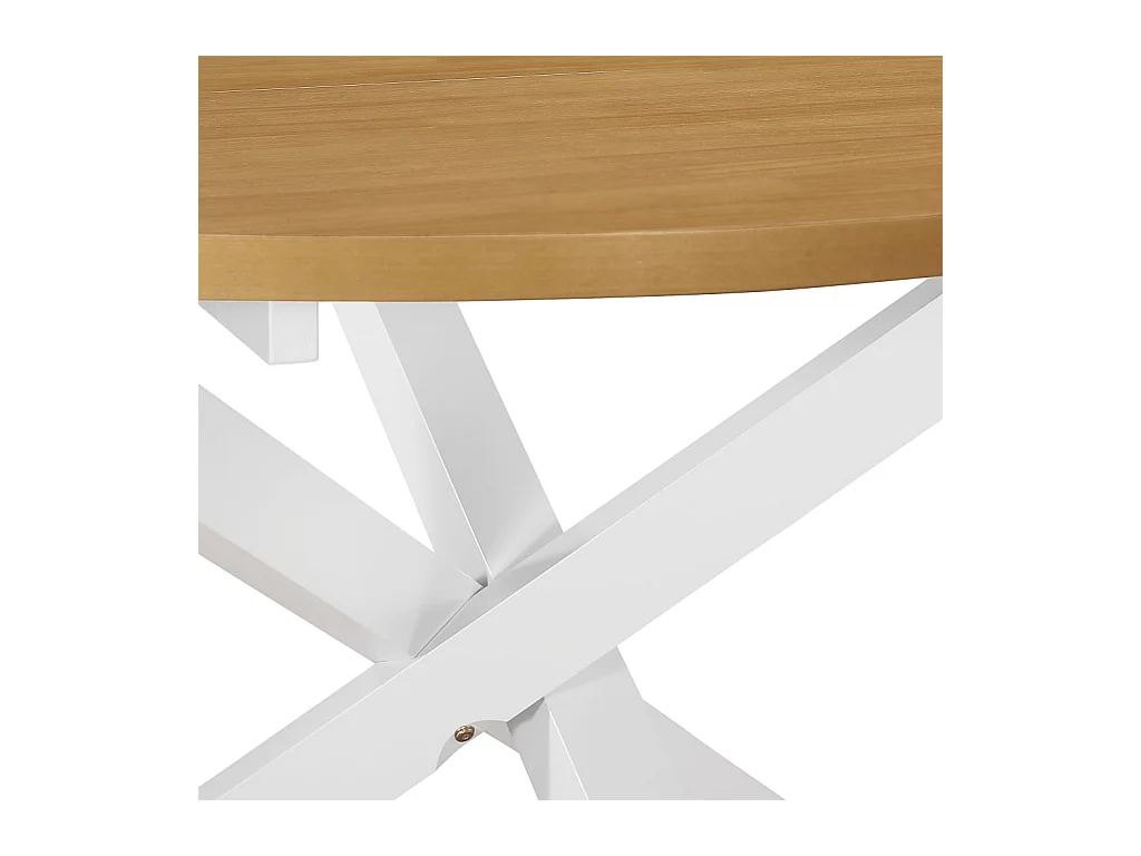 Set per Sala da Pranzo 5 pz in MDF Bianco