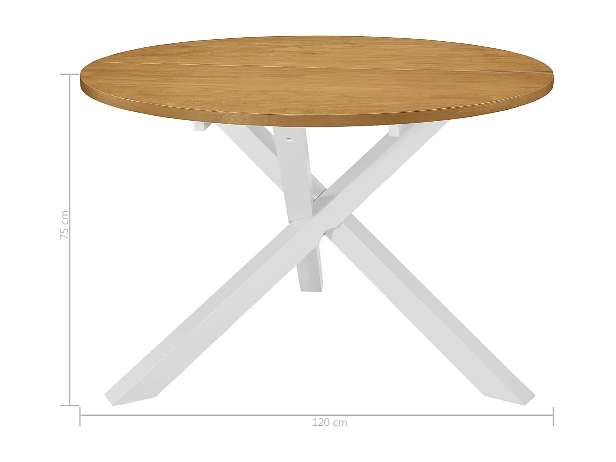 5-delige Eethoek MDF wit