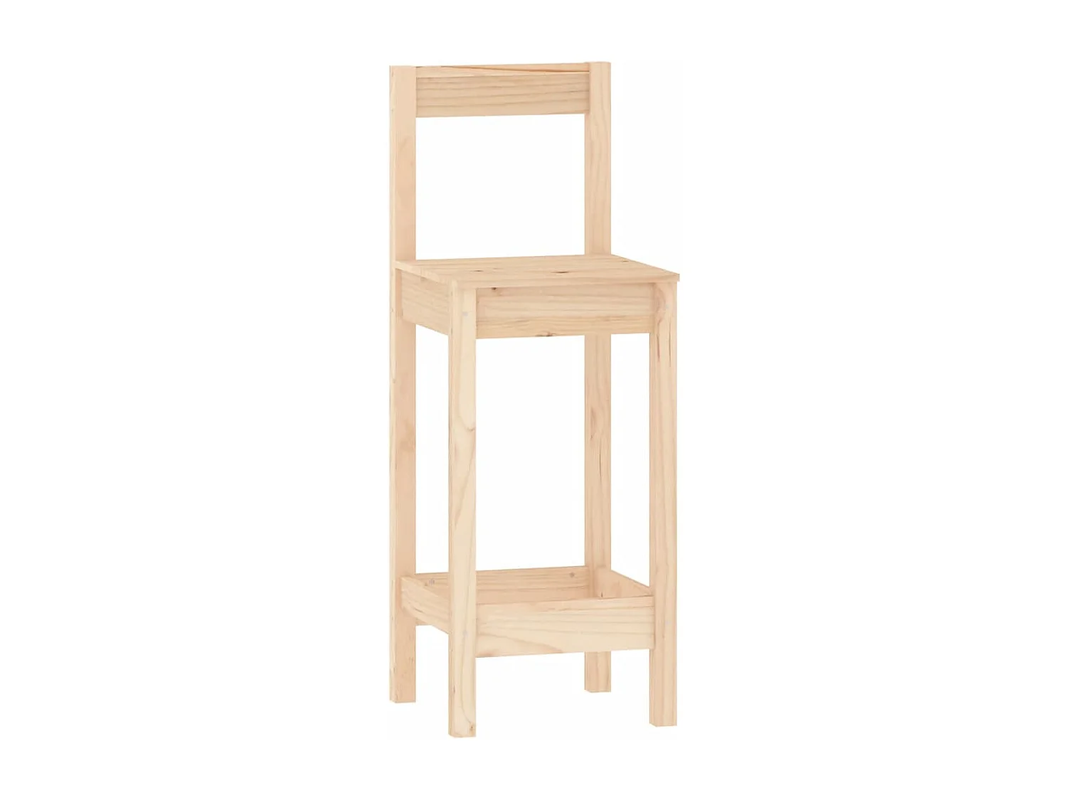 Ensemble de bar 3 pcs Bois de pin massif