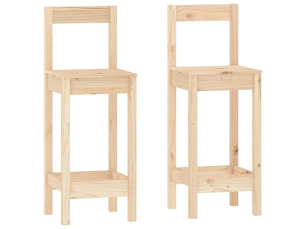 3-tlg. Bar-Set Massivholz Kiefer