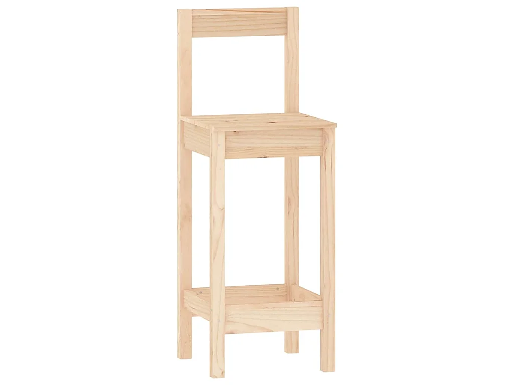 3-tlg. Bar-Set Massivholz Kiefer