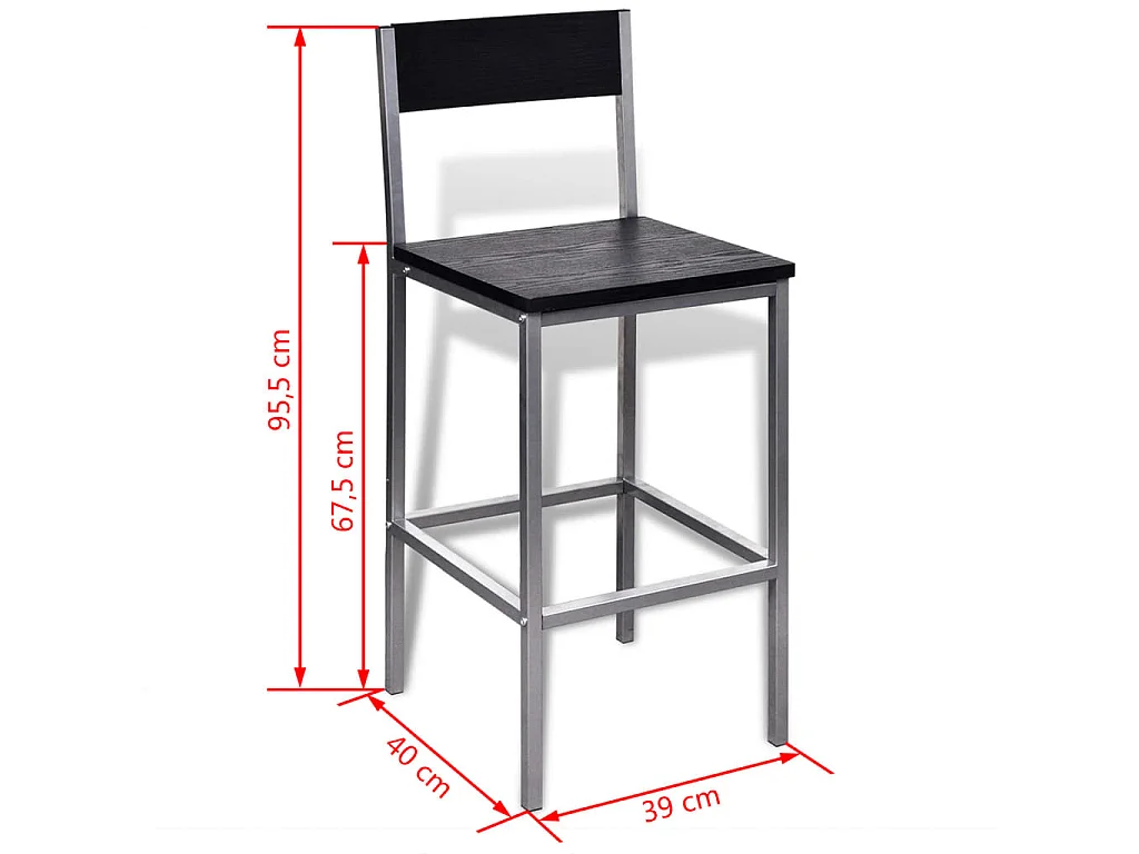 Set Banco da Bar e Colazione Alto