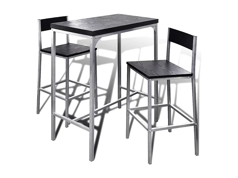 Mesa alta y taburetes de barra de cocina