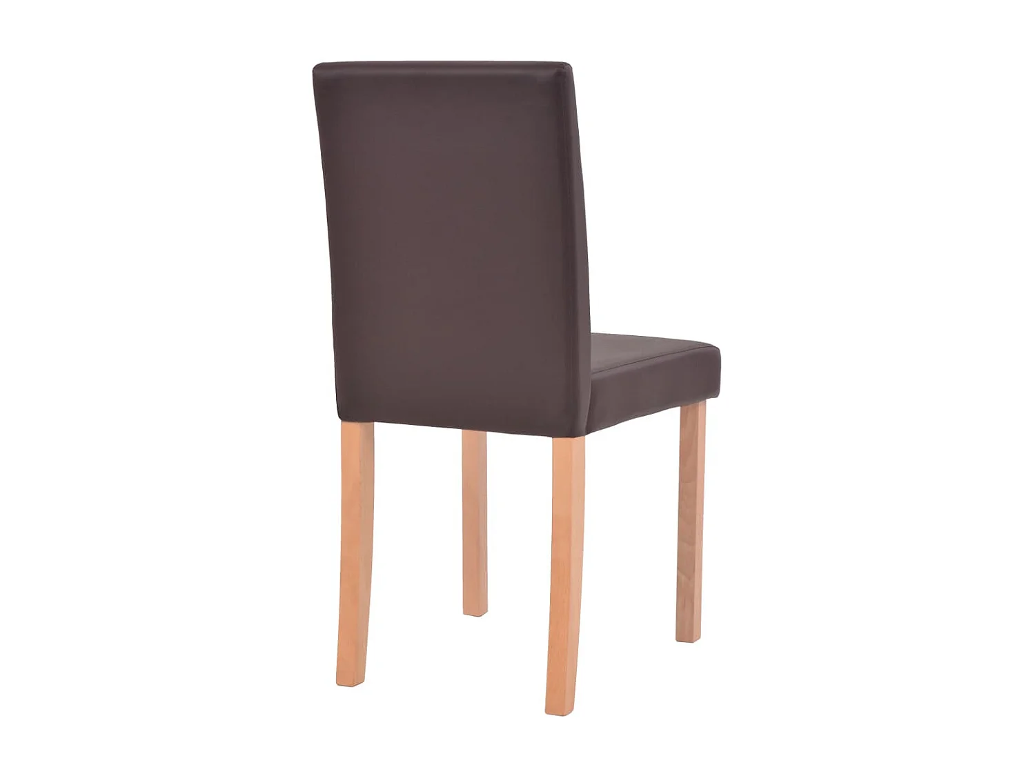 Table et chaises 7 pcs Cuir synthétique Chêne Marron