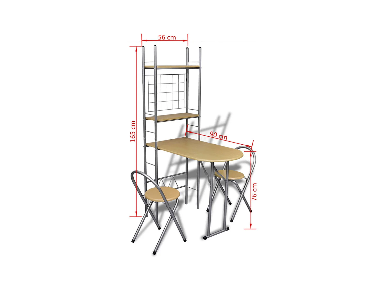 Conjunto de Bar, de Pequeno-Almoço  com 2 Cadeiras