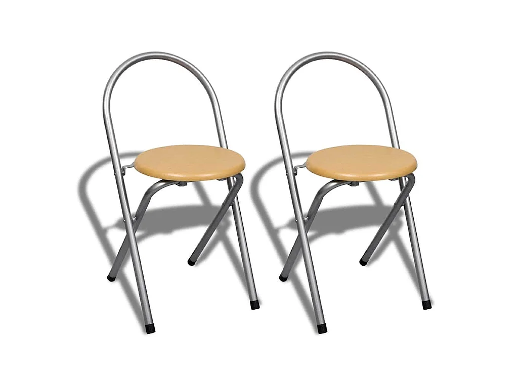 Jeu de bar petit-déjeuner pliable avec 2 chaises