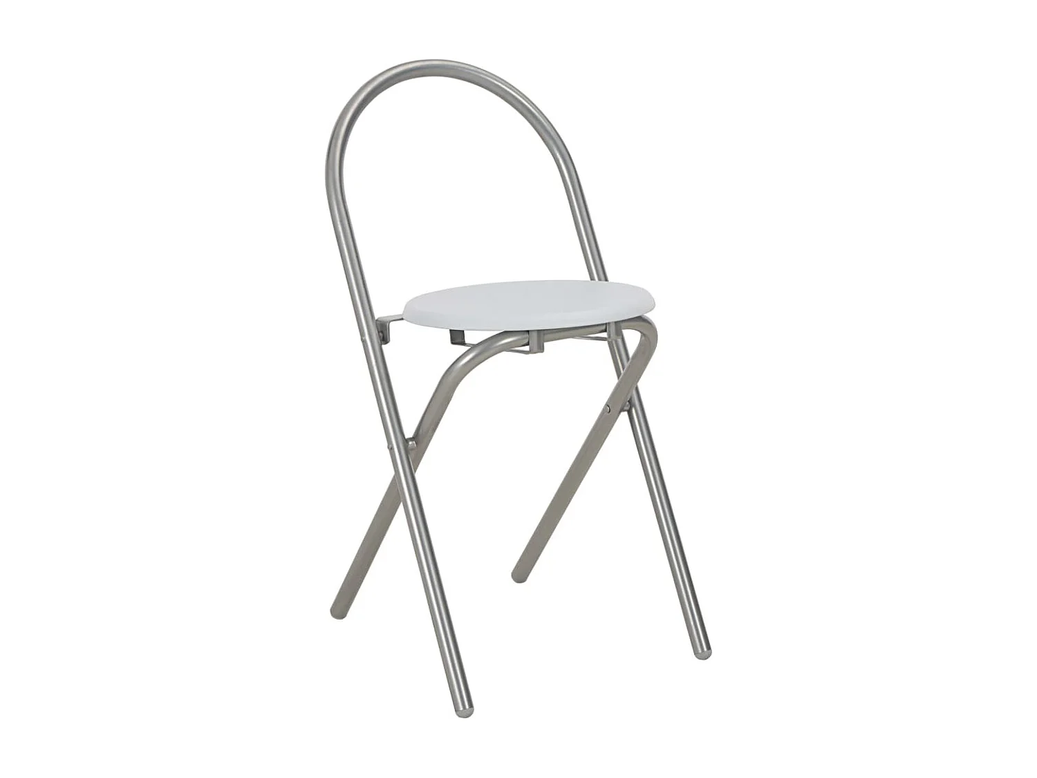 3-delige Eethoek inklapbaar met opbergrek MDF en staal wit