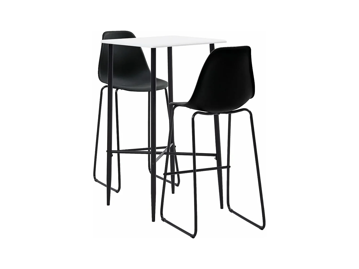 Ensemble de bar 3 pcs Plastique Noir