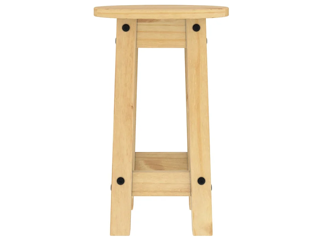 Tabourets de bar lot de 2 bois massif de pin