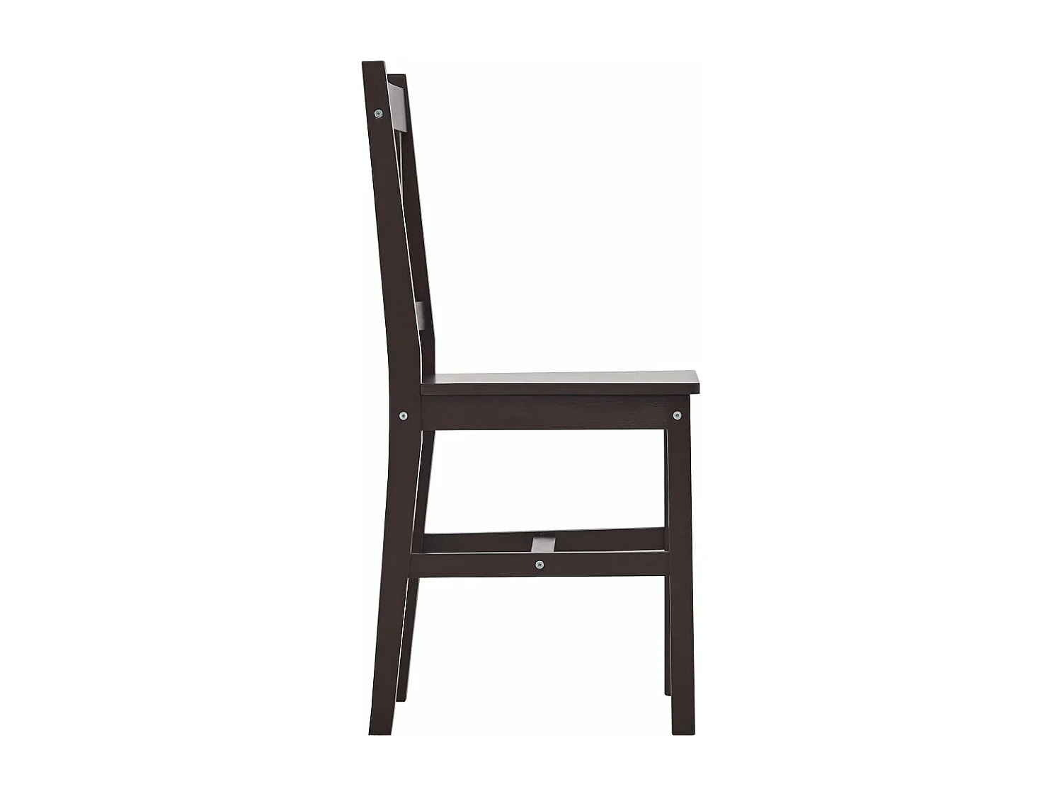 7 pcs conjunto de jantar em madeira de pinho castanho-escuro