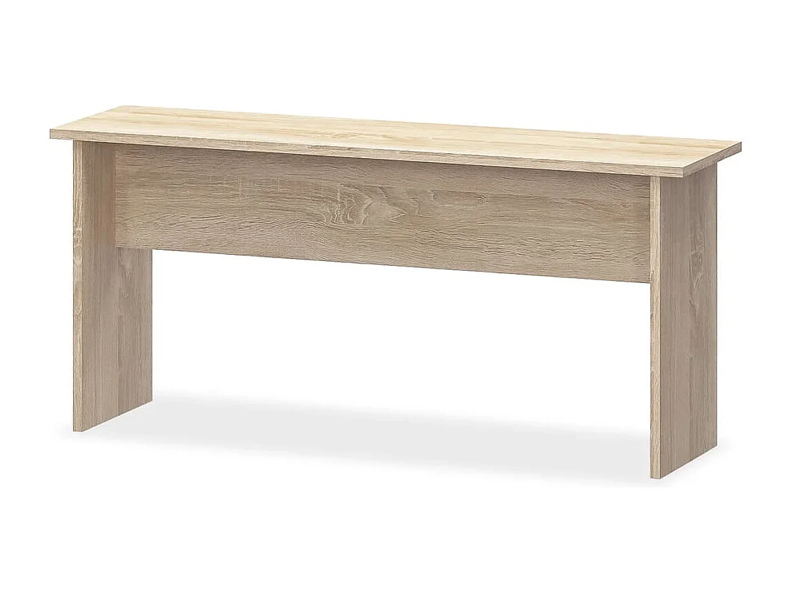 Table à manger et bancs 3 pcs Bois d'ingénierie Chêne