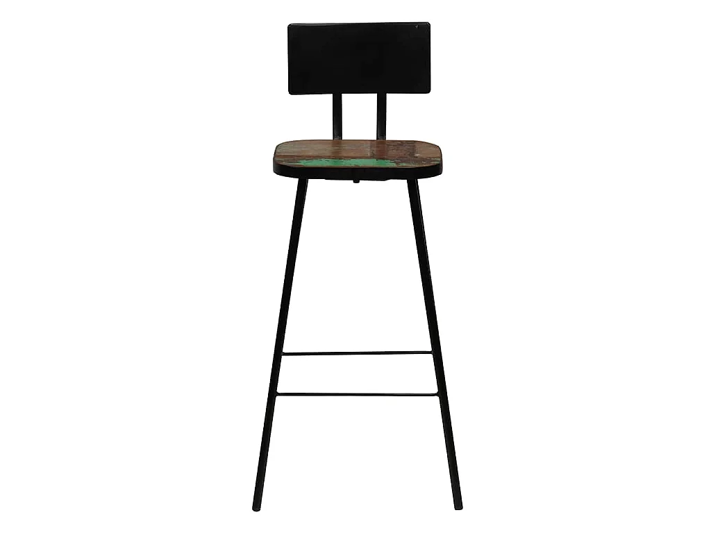 Mobilier de bar 3 pcs Bois de récupération massif Multicolore