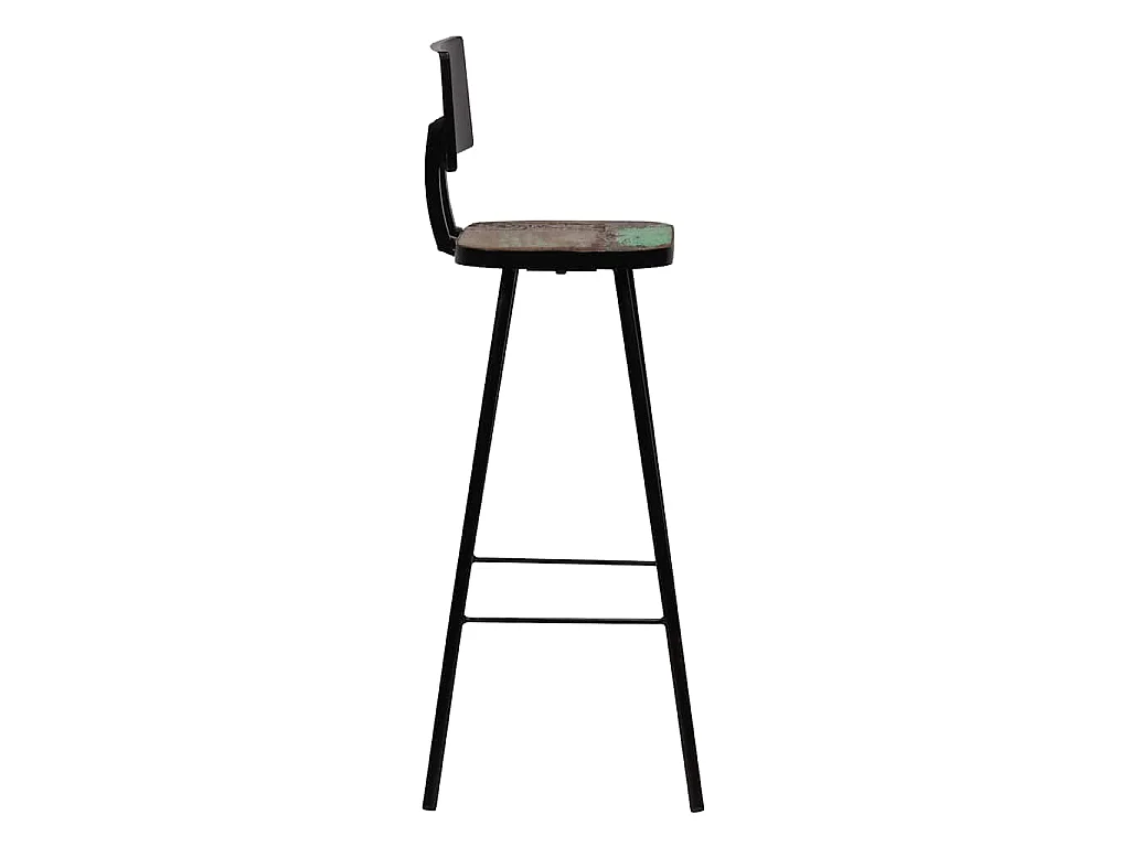 Mobilier de bar 3 pcs Bois de récupération massif Multicolore