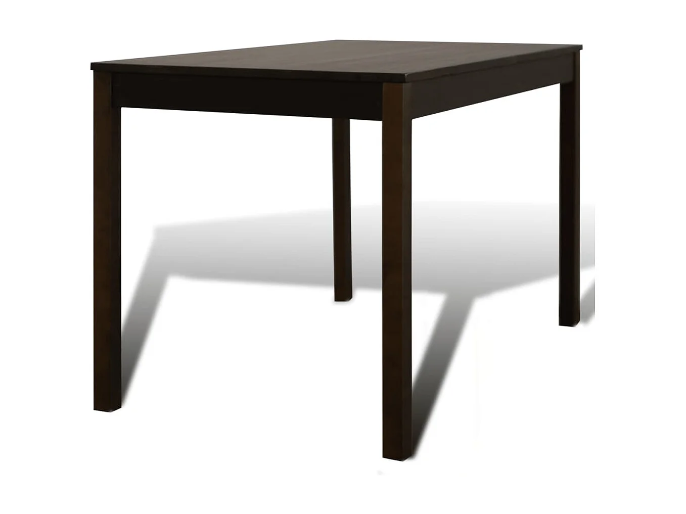 Eettafel met 4 stoelen hout bruin