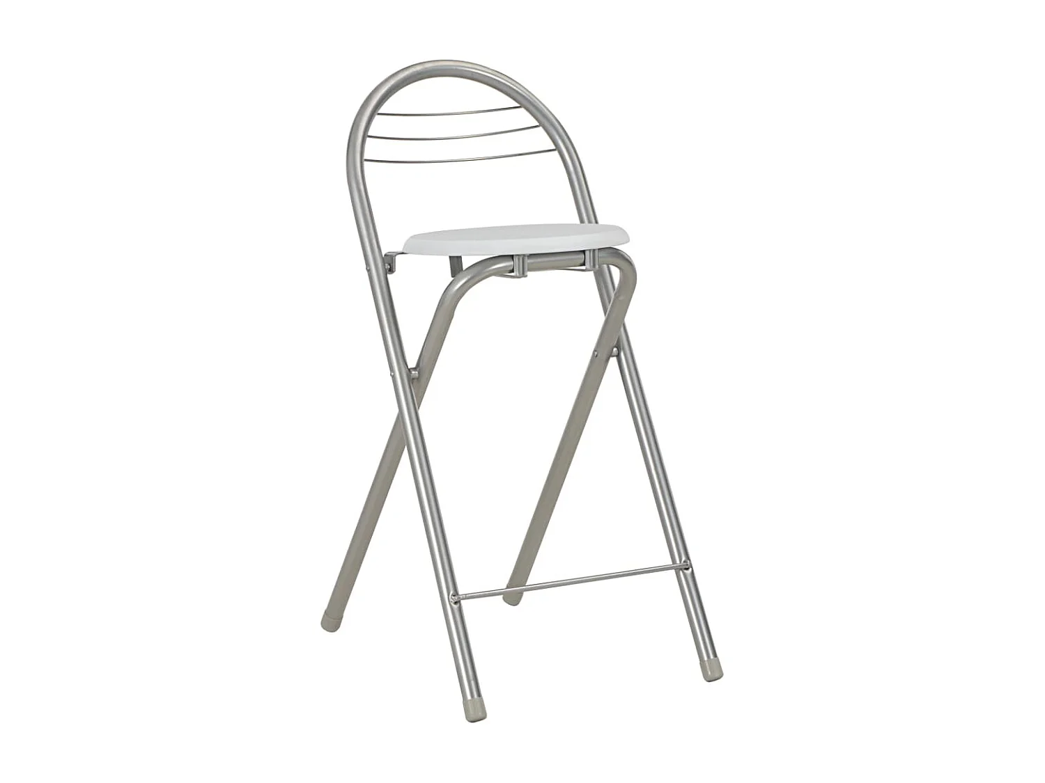 Ensemble de bar avec étagères 3 pcs Bois et acier Blanc