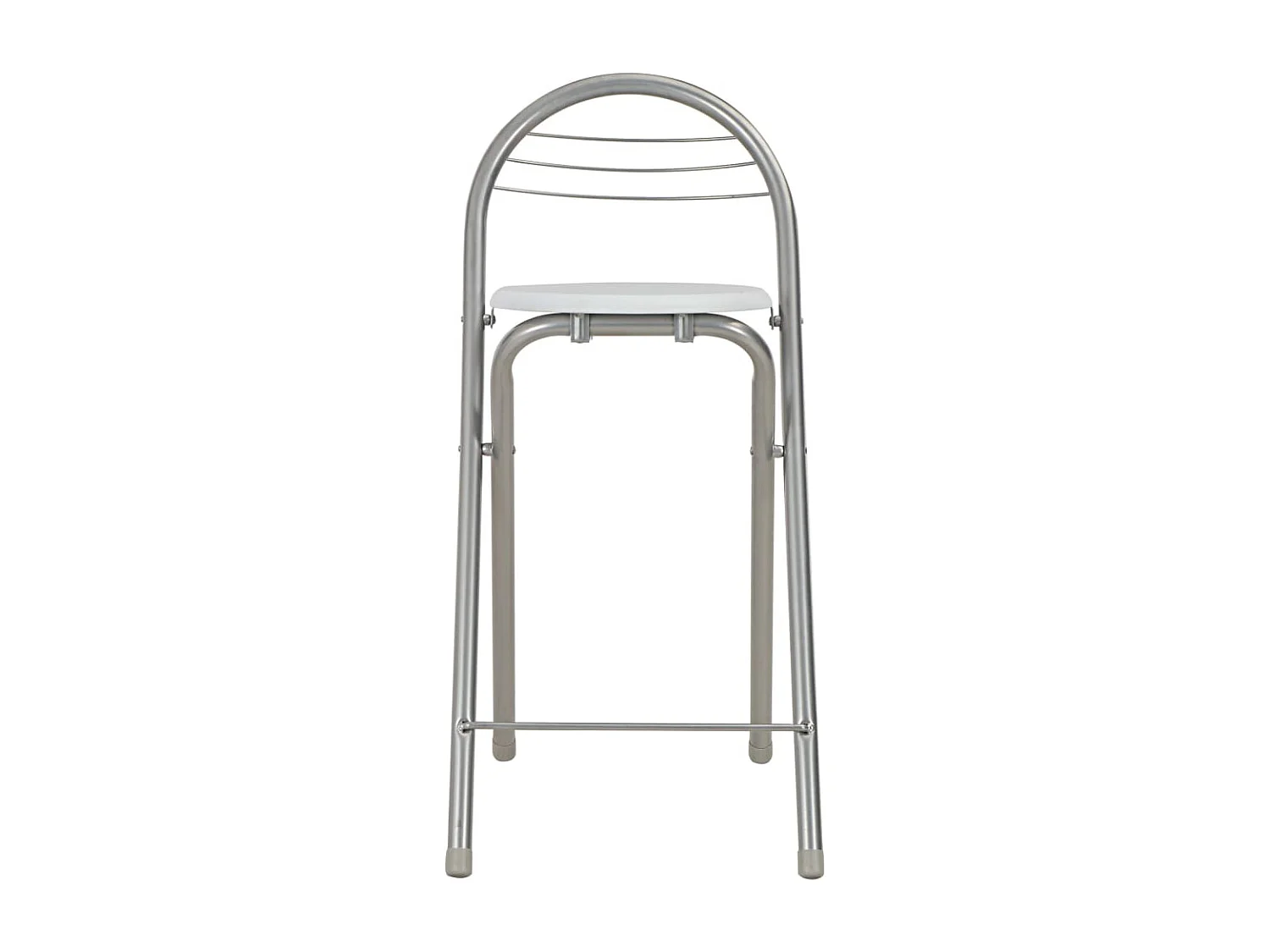 Ensemble de bar avec étagères 3 pcs Bois et acier Blanc