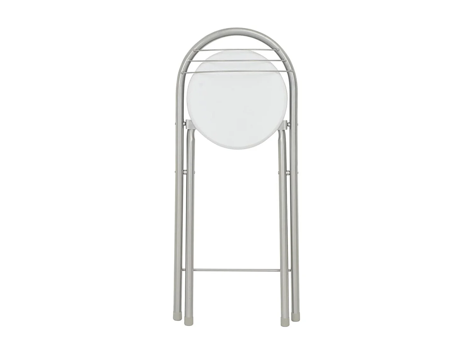 Ensemble de bar avec étagères 3 pcs Bois et acier Blanc