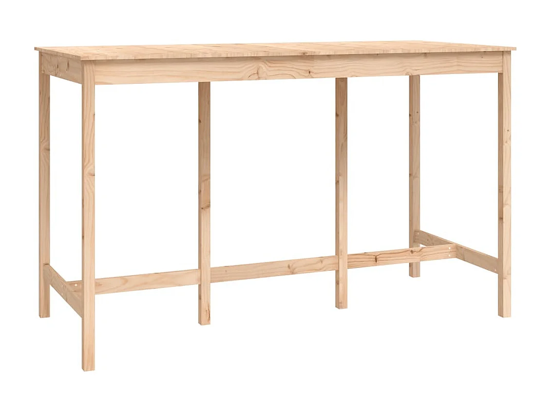 9 pcs conjunto de bar pinho maciço