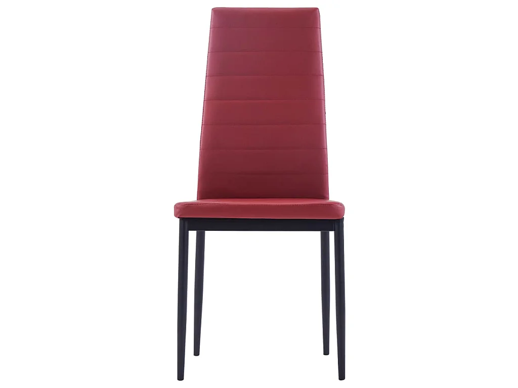 Mobilier de salle à manger 7 pcs Rouge bordeaux