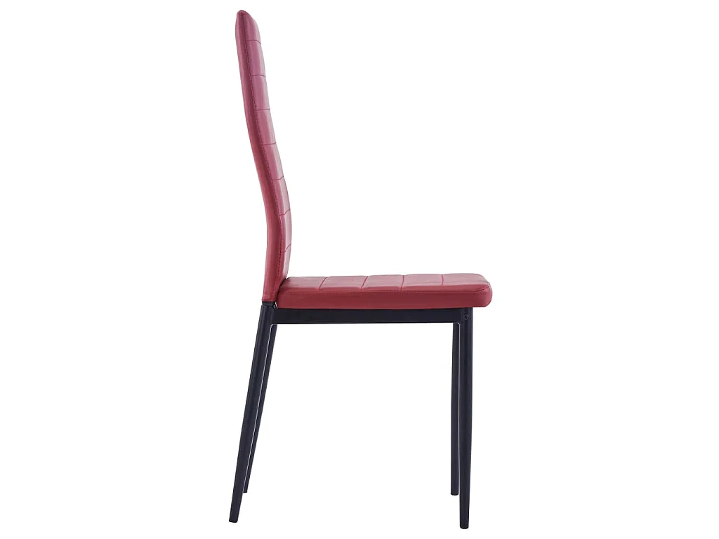Mobilier de salle à manger 7 pcs Rouge bordeaux