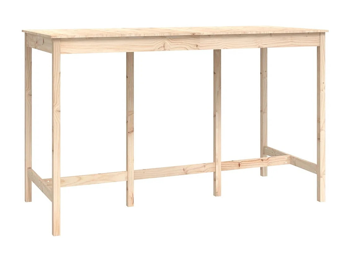 9 pcs conjunto de bar pinho maciço