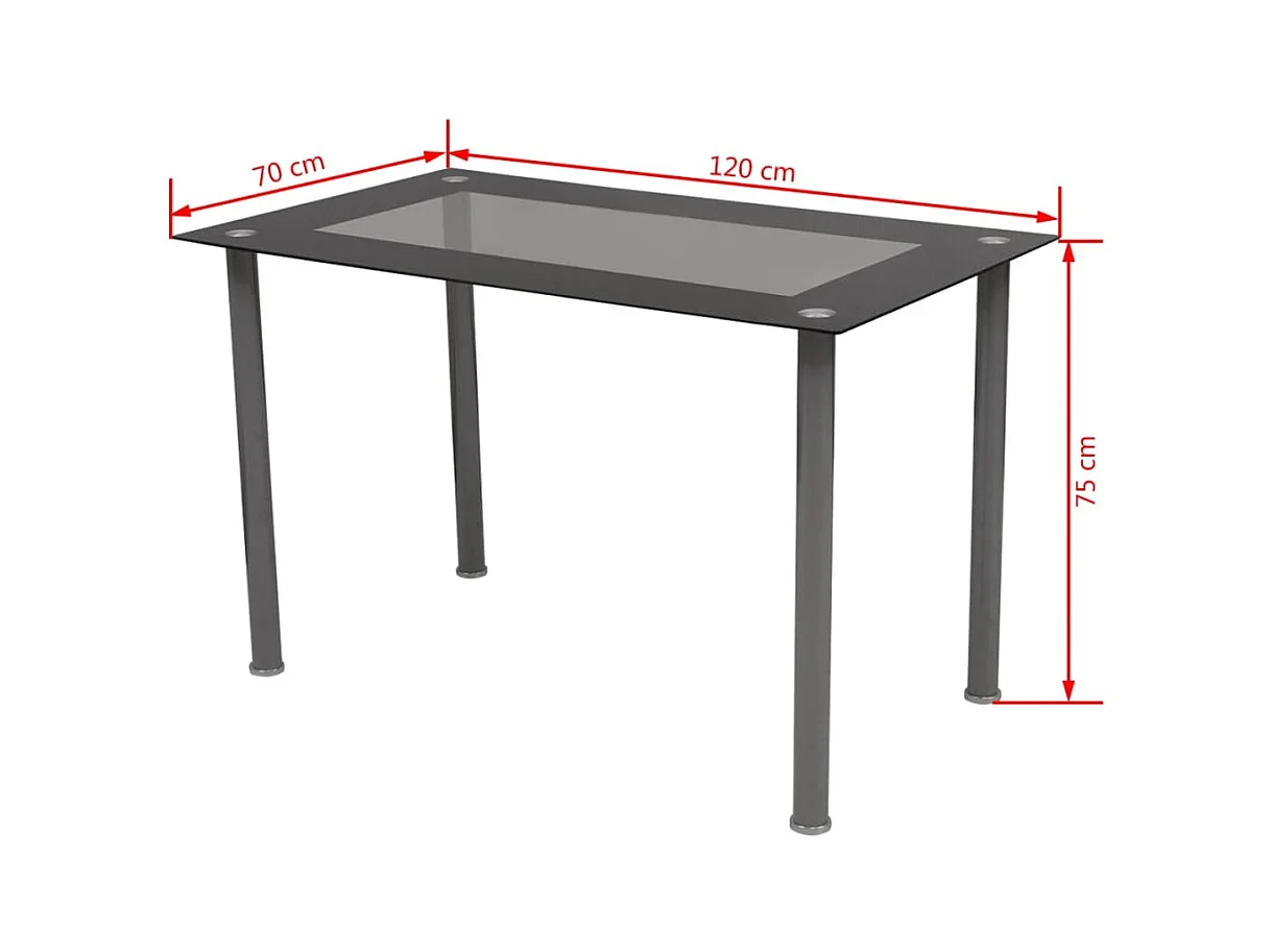 Conjunto de Comedor Cuero Artificial de Cinco Piezas de Color Blanco