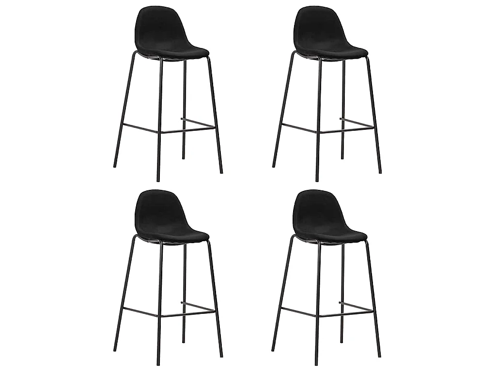 Set da Bar 5 pz in Tessuto Nero