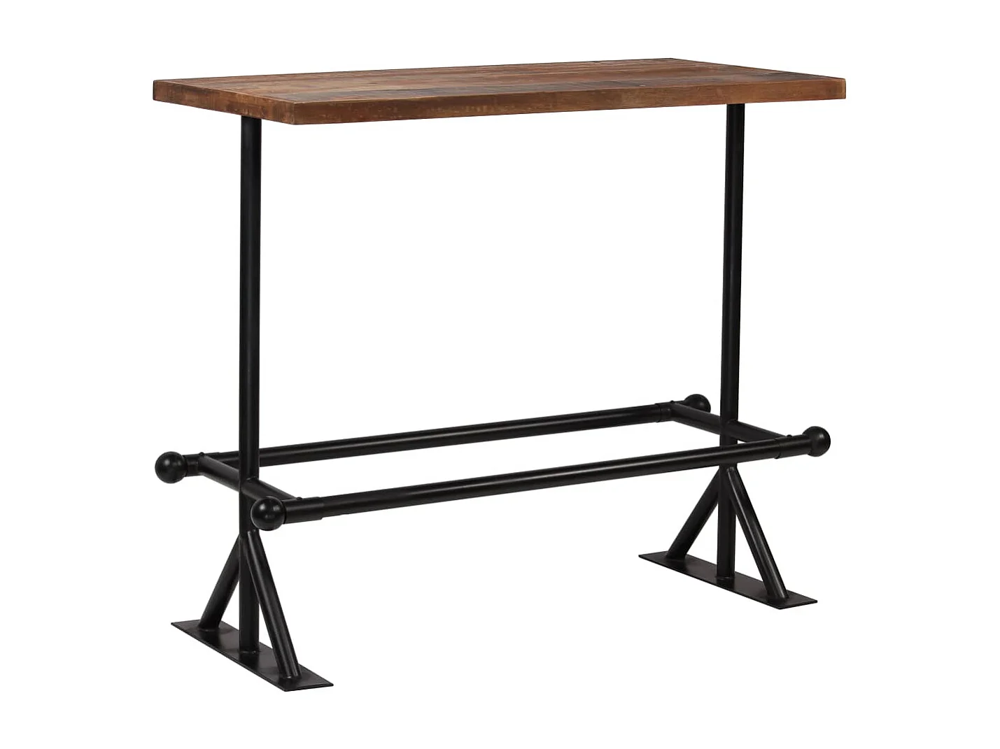 Conjunto de bar 5 pcs madeira recuperada maciça