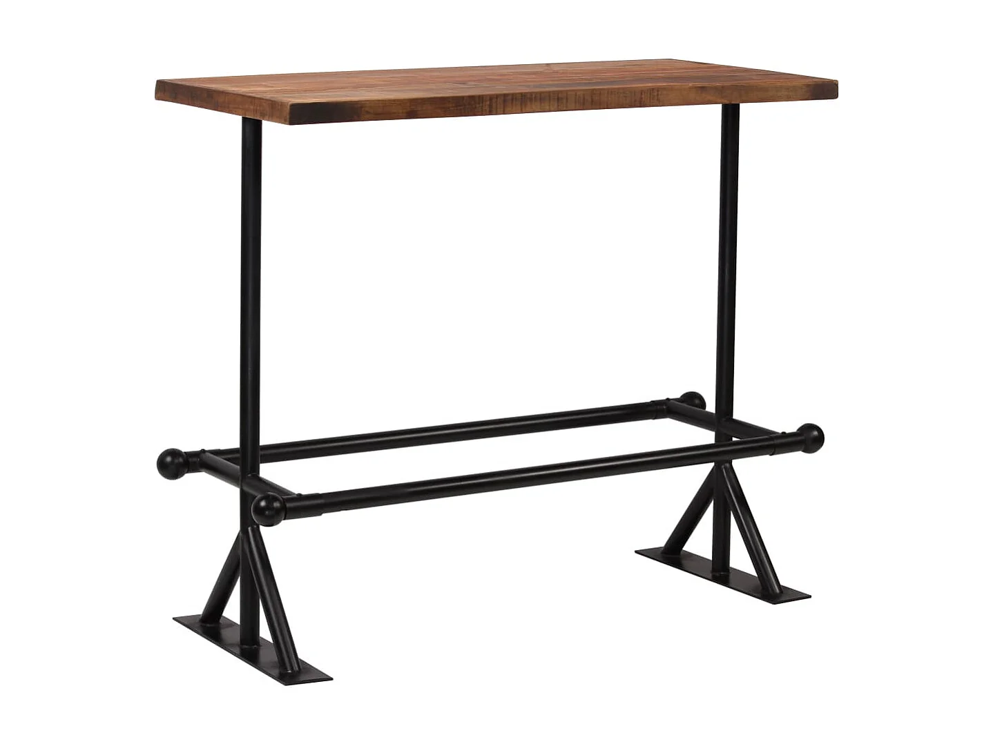 Conjunto de bar 5 pcs madeira recuperada maciça