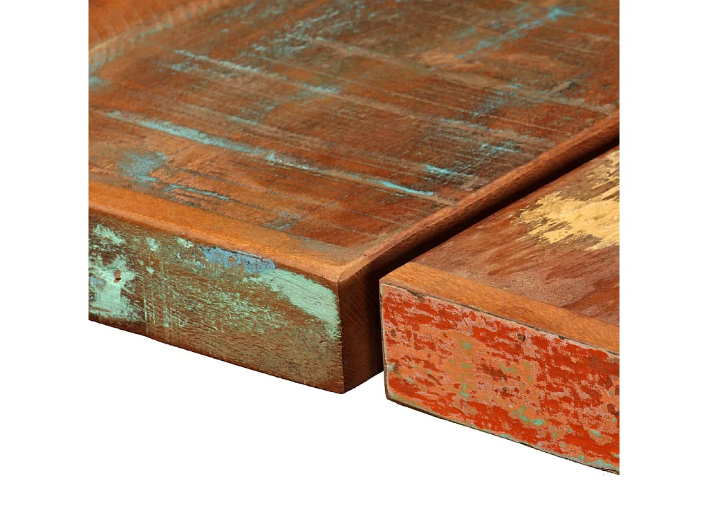 Ensemble de bar 7 pcs Bois massif recyclé