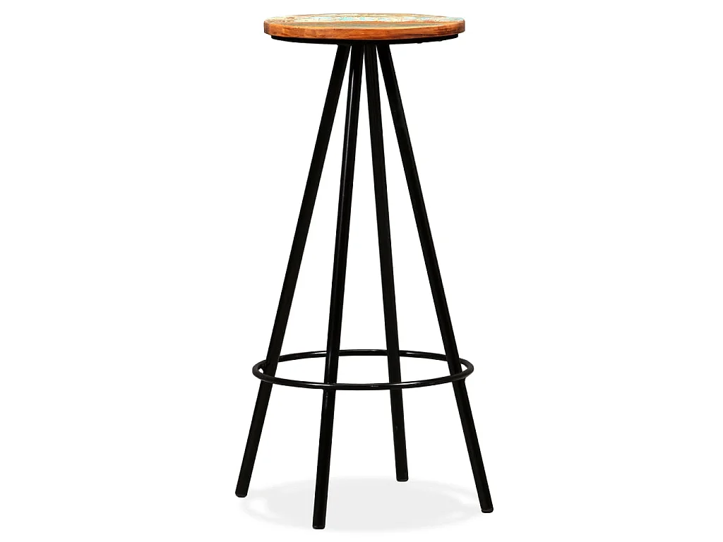 Set da Bar 7 pz in Legno Massello di Recupero