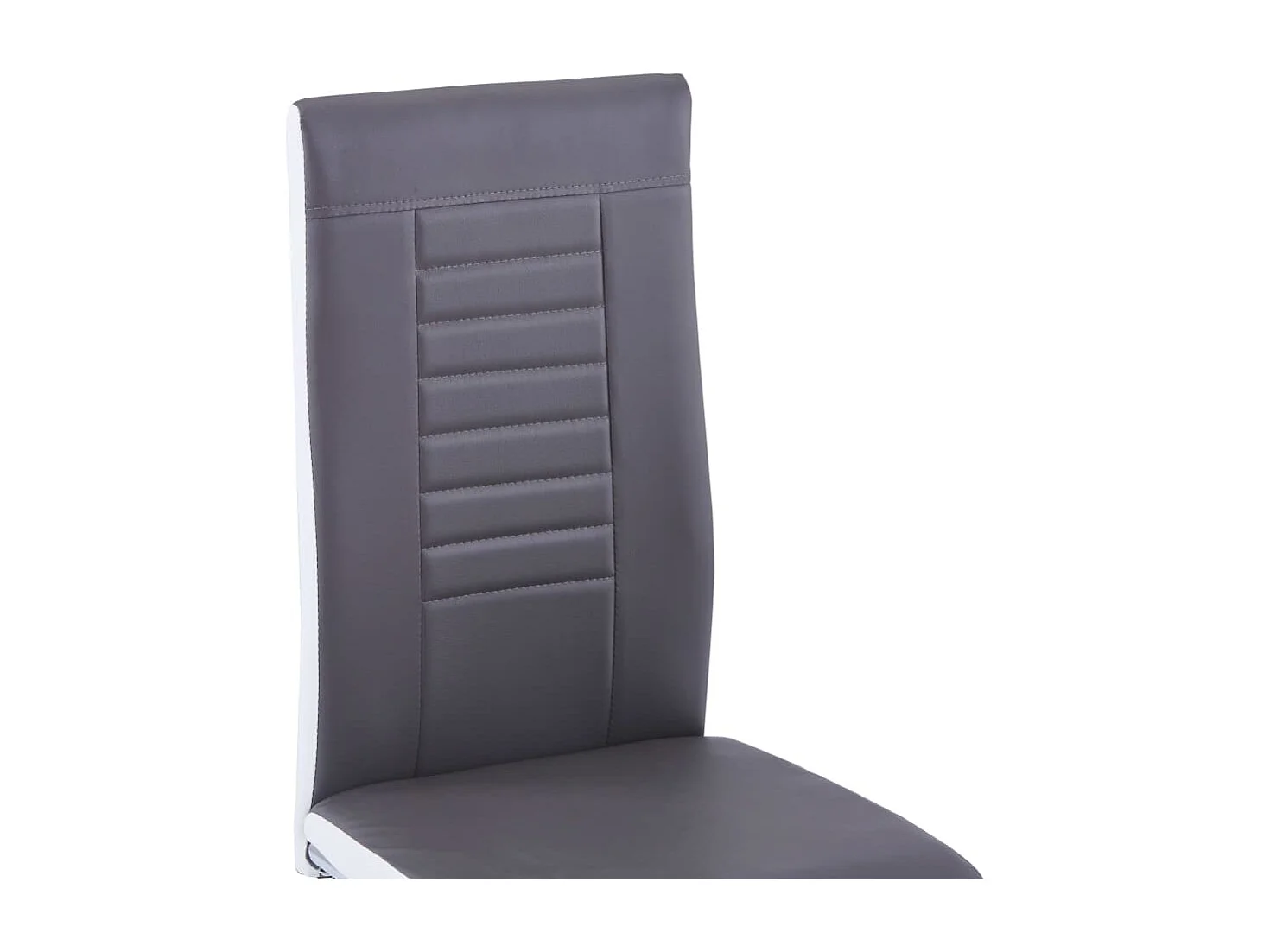 Ensemble de salle à manger 9 pcs Similicuir Gris