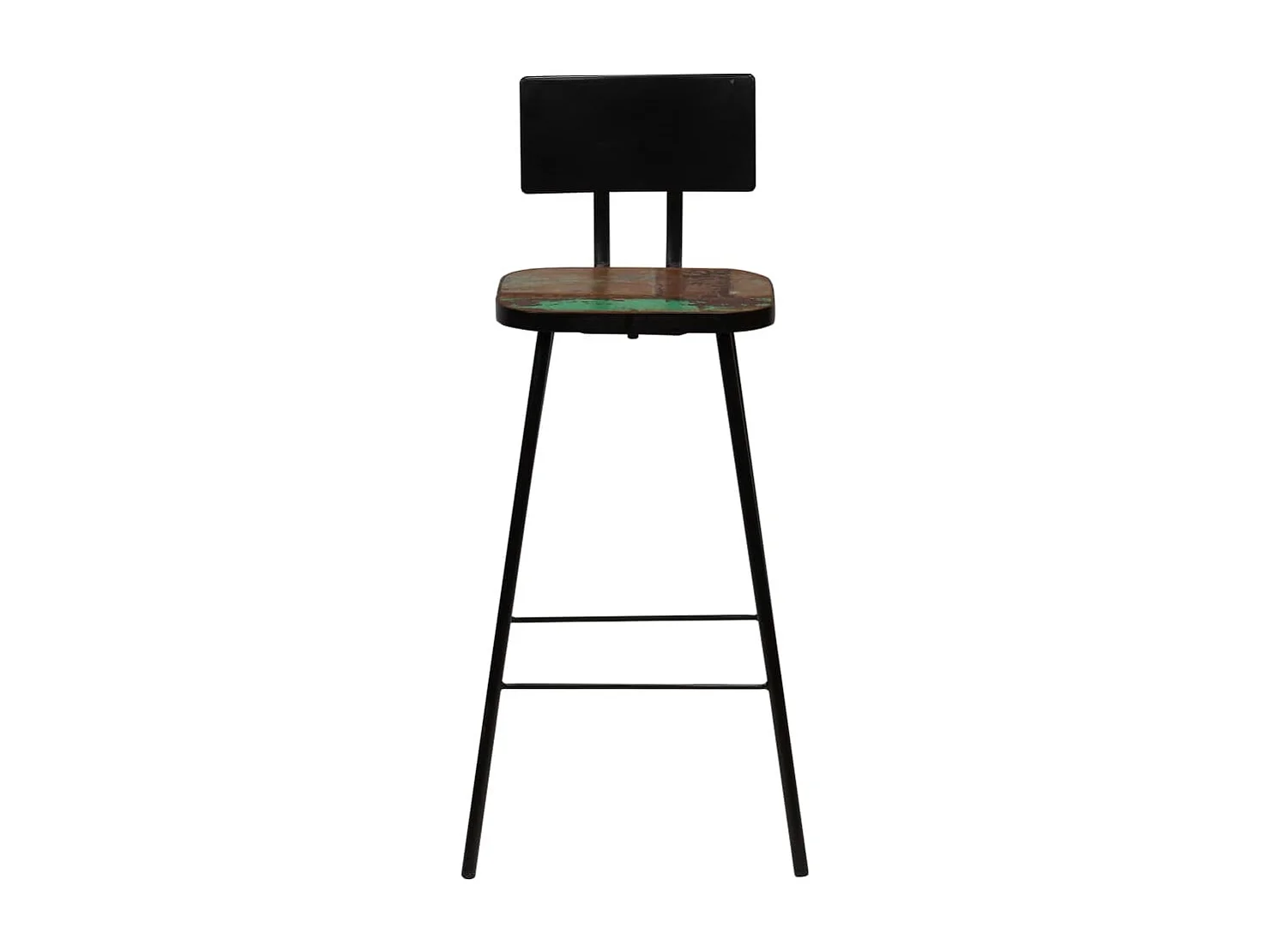 Mobilier de bar 5 pcs Bois de récupération massif Multicolore
