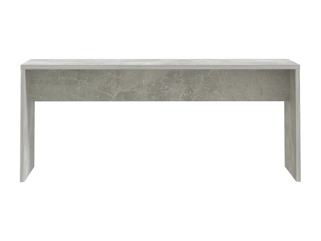 Juego de comedor 3 piezas madera contrachapada gris hormigón