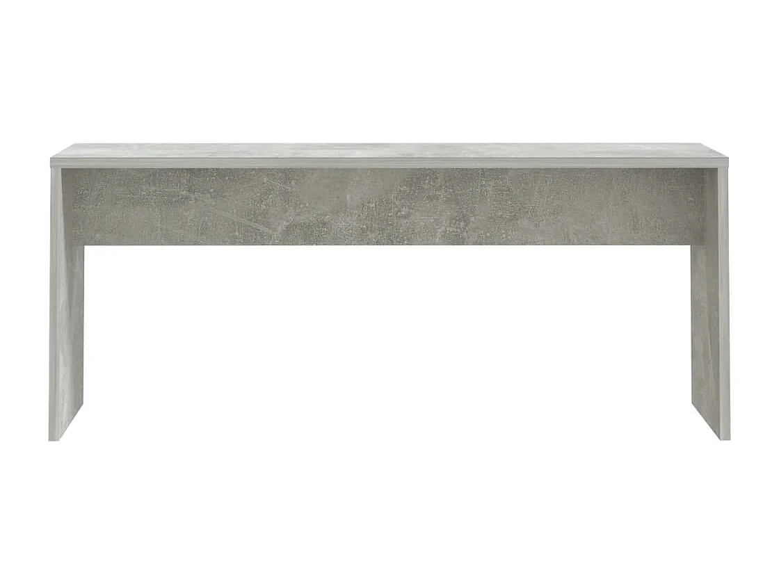 Juego de comedor 3 piezas madera contrachapada gris hormigón