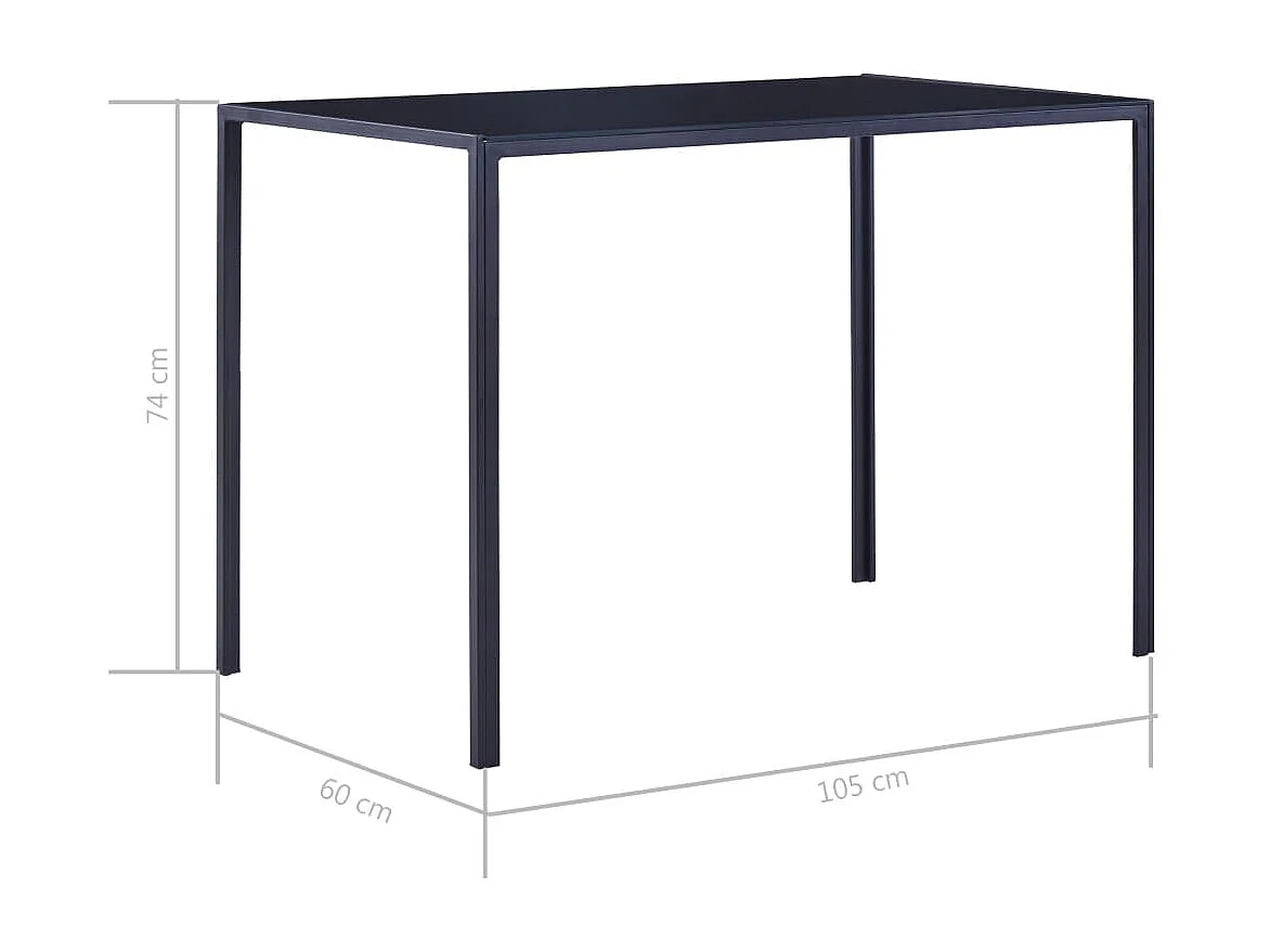 Ensemble de salle à manger 5 pcs Bleu