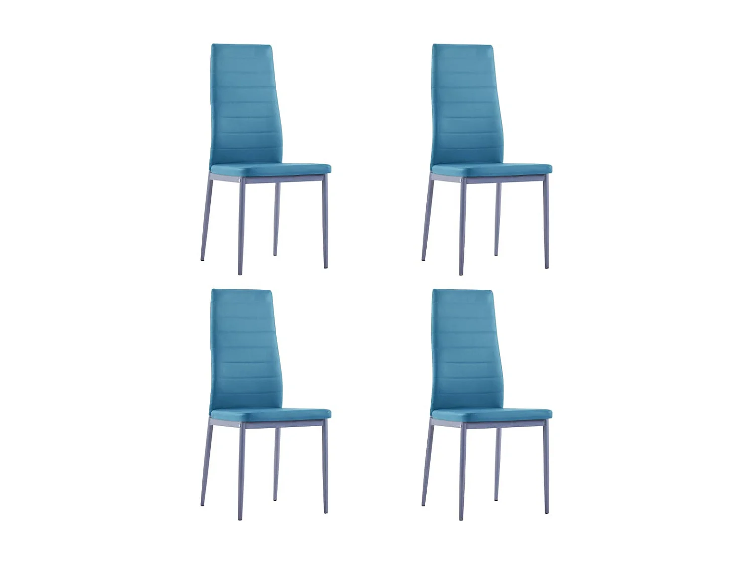 Ensemble de salle à manger 5 pcs Bleu