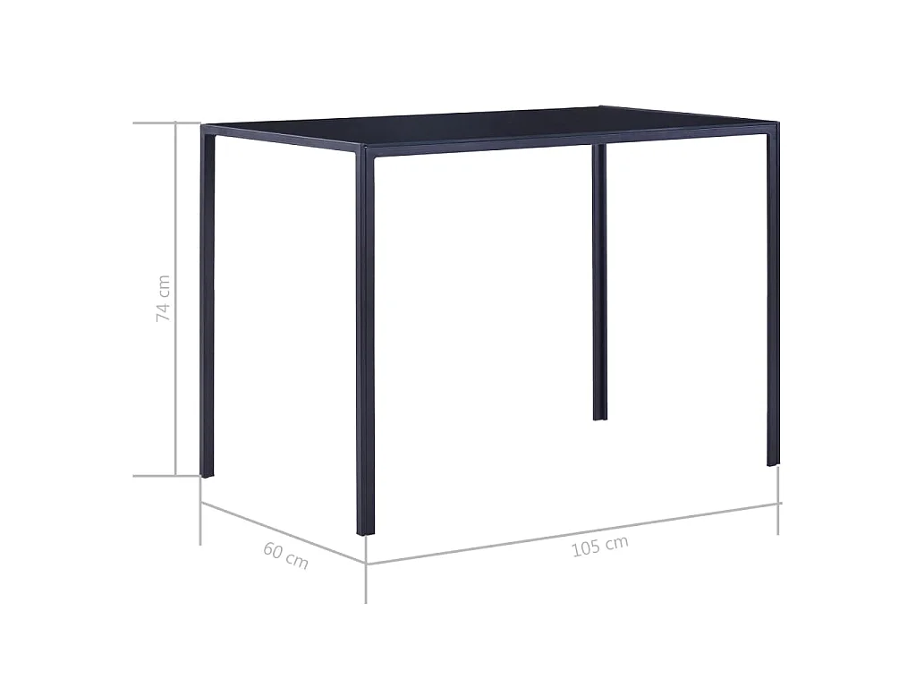 Ensemble de salle à manger 5 pcs Bleu