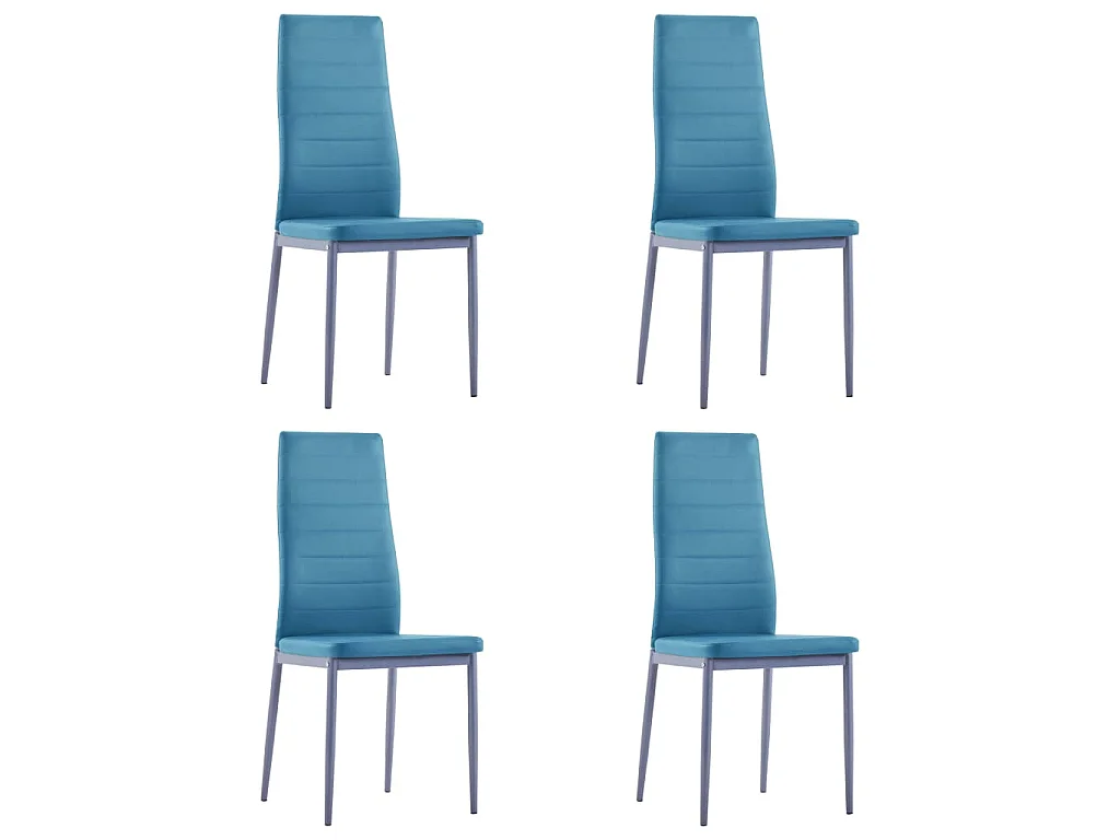 Ensemble de salle à manger 5 pcs Bleu