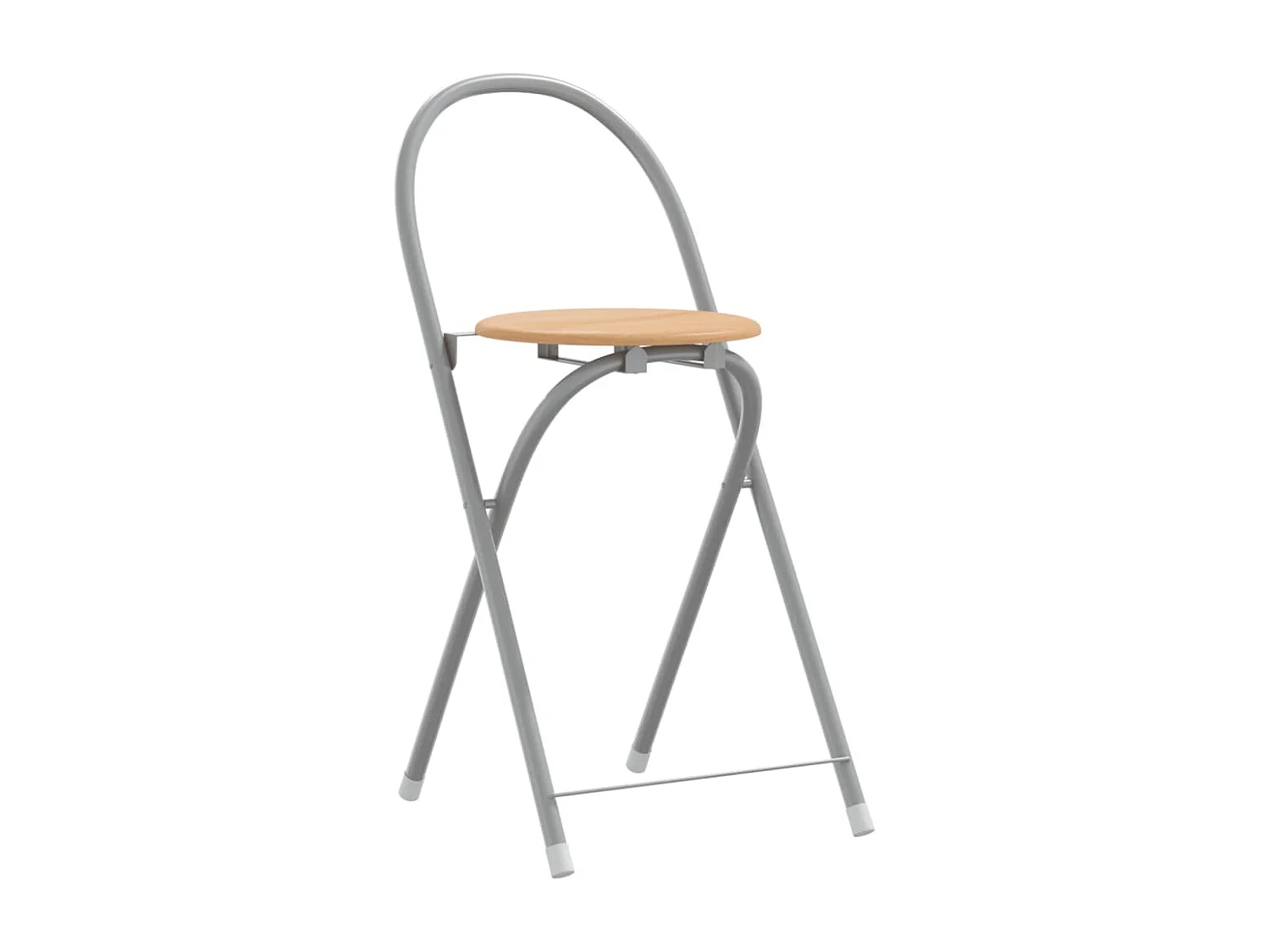 Ensemble de bar 3 pcs gris et marron bois d'ingénierie et fer