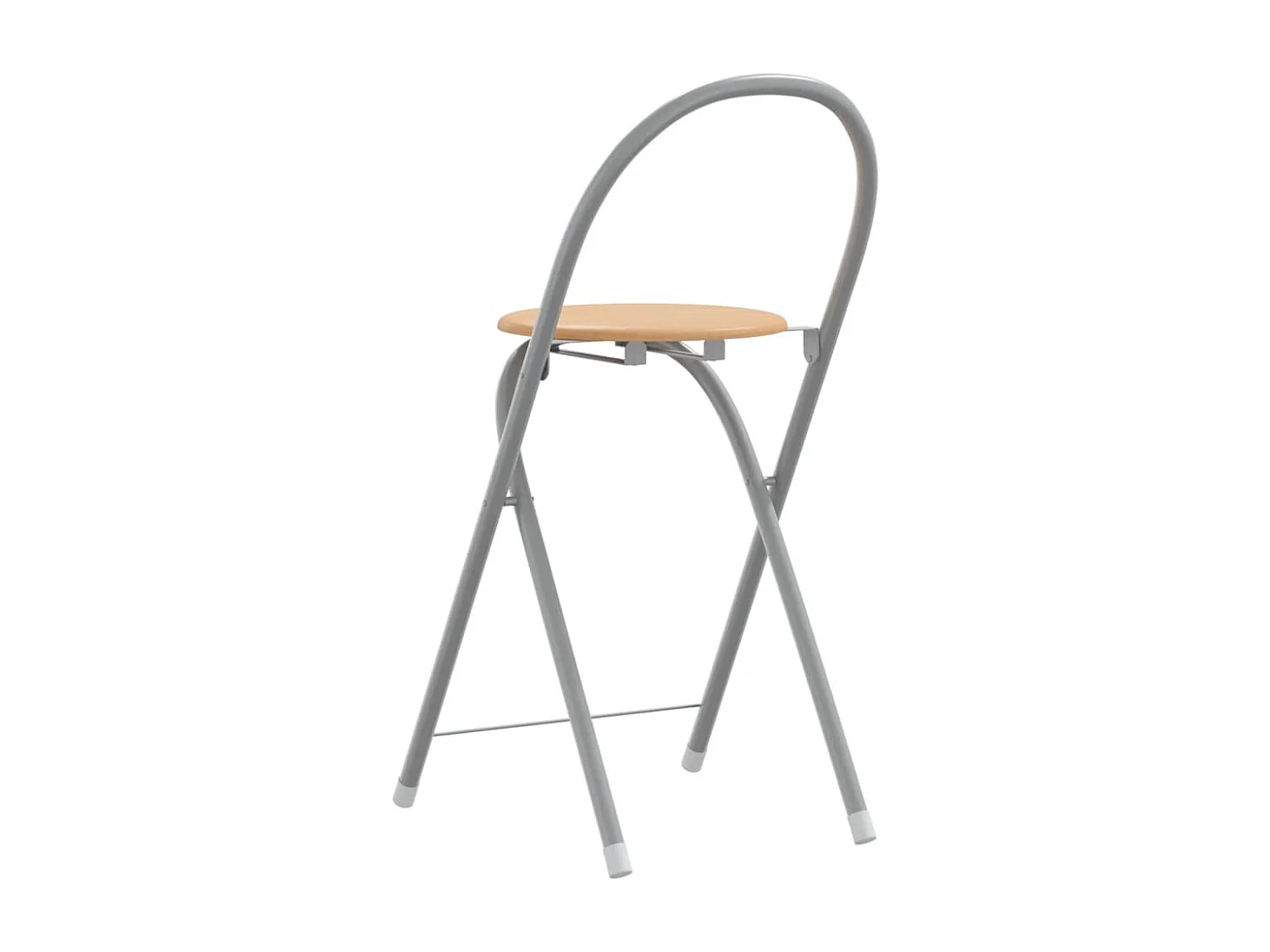 Ensemble de bar 3 pcs gris et marron bois d'ingénierie et fer