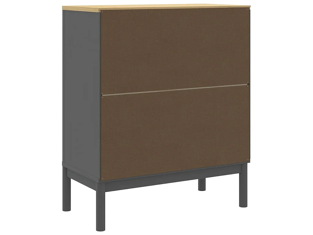 Commode FLORO gris bois de pin massif