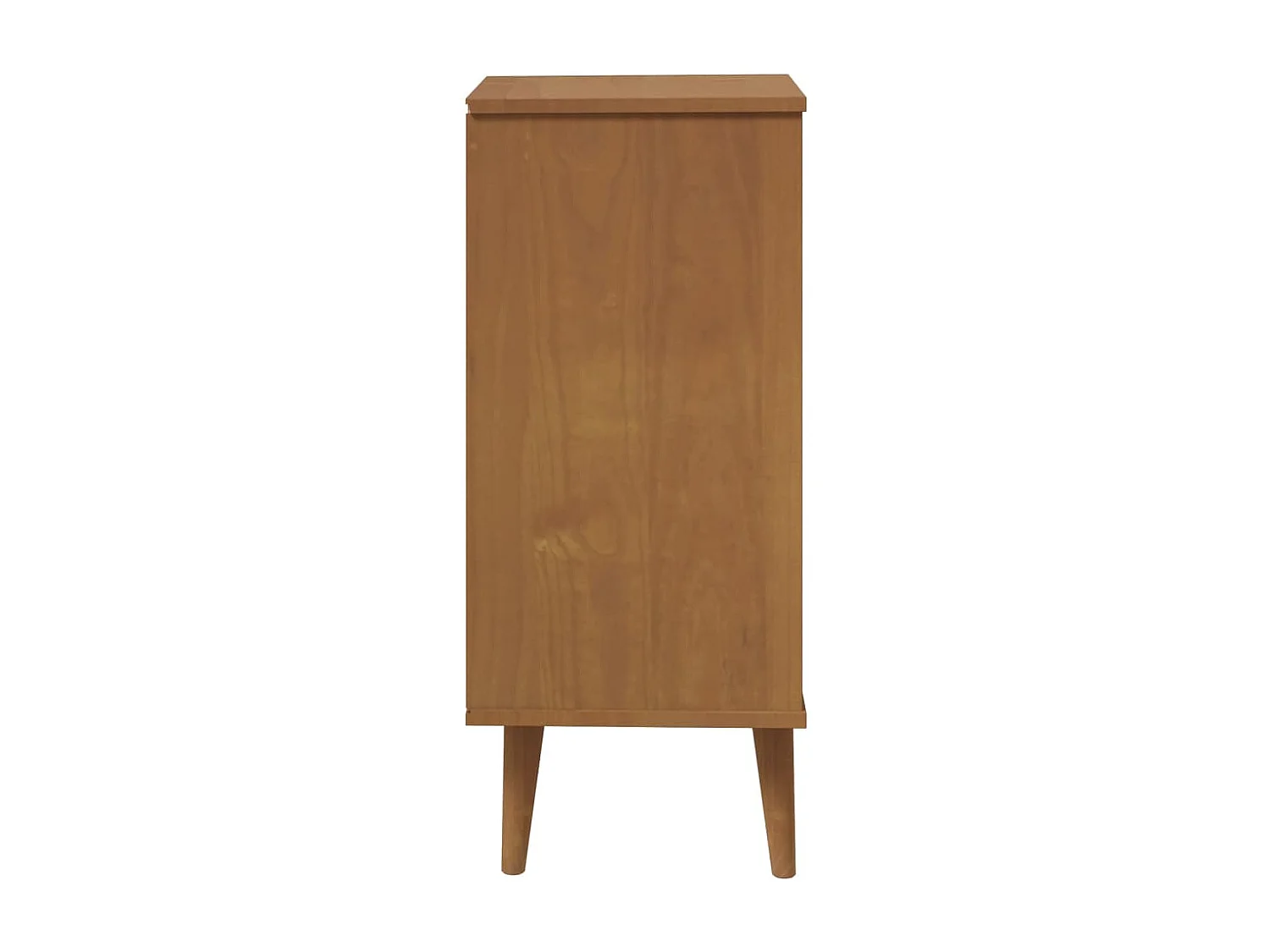 Schubladenschrank MOLDE Braun 40x35x82 cm Massivholz Kiefer