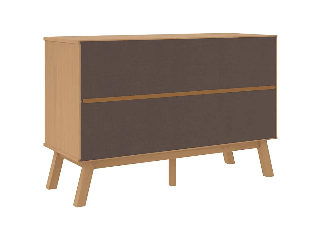 Schubladenschrank OLDEN Braun Massivholz Kiefer