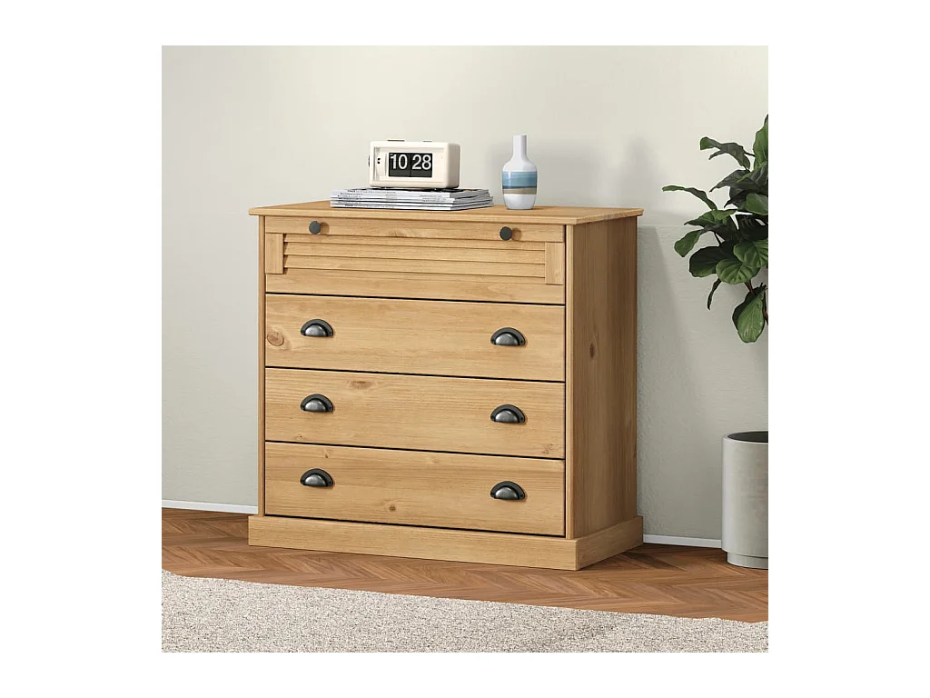 Commode VIGO 80x40x76 cm bois massif de pin
