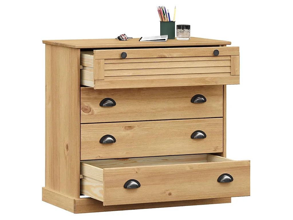 Commode VIGO 80x40x76 cm bois massif de pin