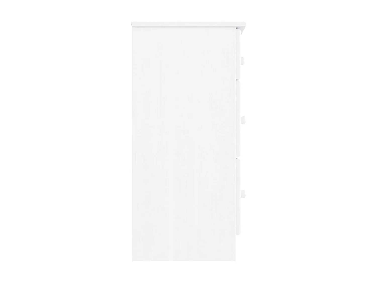 Commode ALTA blanc 112x35x73 cm bois massif de pin